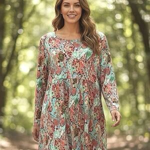 Paisley Grace Tunic Top XL NWT